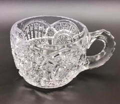 American Brilliant Punch Cup Star Pinwheel Arch Clear Glass 1 Pcs Replacement