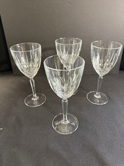 Marquis by Waterford Sparkle Crystal Wine Glasses Set of 4 Stemmed Goblets