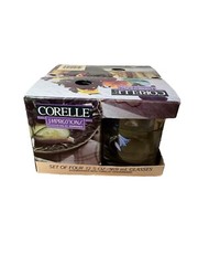 Corelle Impressions Blue Dusk Set Of 4 Glasses Floral By Corning In Original Box