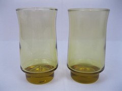 Gold Juice Glasses Set of 2 Vintage