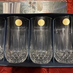 Longchamp Cristal D’arques Tumblers 11 1/4 oz Crystal 4 Piece Made In France