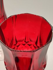 Longchamp 25th Anniversary Wine Glasses Red Clear Stem