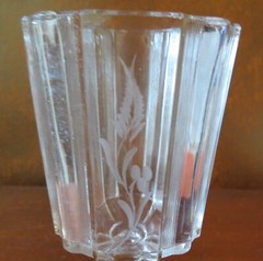 Adams Clear Ribbon #300 c. 1880 EAPG Footed Water Goblet(s)