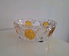 Vintage Antique Crystal Glass Bowl From The Lorraine Glassworks