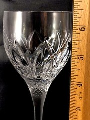 Atlantis Crystal Chartres White Wine Glasses Verical Arches 6.25″ One (1)