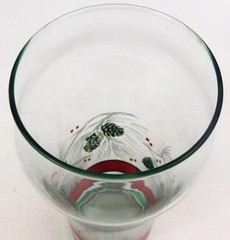 Coca Cola Pine Cones and Branches Christmas Holiday Winter Glass  Tumbler
