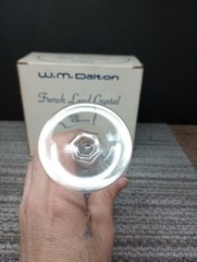 Vtg W.M. Dalton 24% French Lead Crystal Unit No.1 Goblets Made France In Box