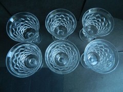 Vintage American Fostoria Oyster Cocktail – Set of 6 3 1/2″ H 3″ W