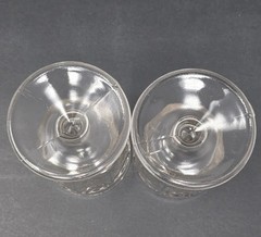 Set Of 5 Vintage Jenkins Glass Grape And Thumbprint Goblets Early 1900’s