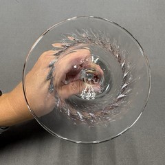 Crystal Clear Industries Regent Swirl Water Goblet 8″ Replacements Platinum Trim