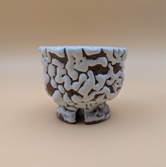 sake cup　”GUINOMI　HAGI-YAKI” All surface Oni Hagi　four-legged footring