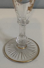 ST LOUIS Massenet Clear Gold Encrusted – Crystal Sherry Glasses – Set of 8