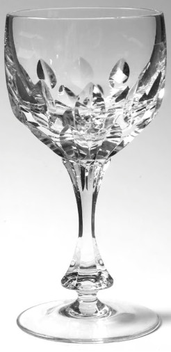 Crystal Wine Glass Buckingham Pattern by Mikasa