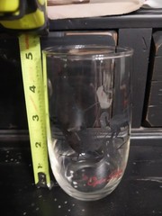 Anchor Hocking Silhouette Clear Glass Tumbler Open Sleigh Roly Roly 13 oz