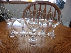 Wine Blown Wafer Stem Princess House Princeton Crystal Blown – Set of 6