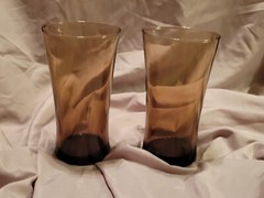 Linden Mocha by Anchor Hocking Tawny Mocha Brown 17oz Flat Tumblers- Set of 2