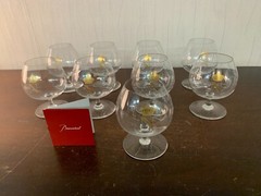 8 Napoleon Cognac Glasses Or Baccarat Crystal H: 11 Cm (Price Per Unit)