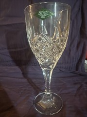 3 Shannon Crystal Designs of Ireland Wine Glasses Made in Slovakia