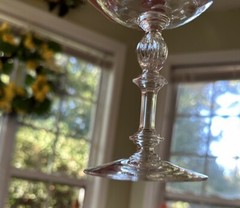 Fostoria Clear (Dimple Optic) Champagne/Tall Sherbert 5 3/8”