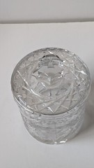 Beautiful Hand Cut Crystal ICE Bucket Cookie Biscuit Candy Jar with Lid