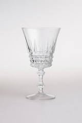 Vintage W.M. Dalton French Lead Crystal Wine Glasses In The Vérité Pattern Set 6