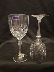 Marquis by Waterford 10 Oz Markham Crystal water / Wine Goblets 8-5/8”~set Of 4