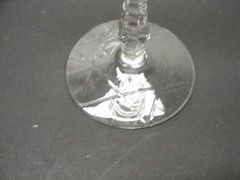 LIBBEY ROCK SHARPE ARCTIC ROSE STEM SET 6 COCKTAIL OR LIQUOR STEMS 5 3/4″ H