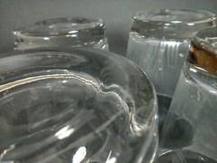 West Virginia Glass Specialty # 678-5 Set of 4 Flat Tumblers Etched Glasses 4.5″