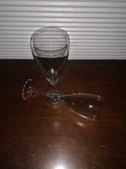 Rosenthal Crystal Tulip Stem Wine Glasses 9 3/4” Set Of Two