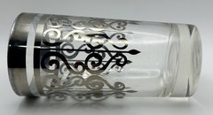 Dorothy Thorpe Platinum Band Scroll Cocktail Glass