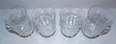 RARE SET OF 4 VINTAGE HEISEY GLASS ORCHID ETCHED 6 1/2″ ICED TEA GLASSES~#5022