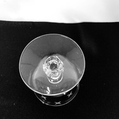 Libbey Glass Company Stardust Champagne Sherbet Glasses Gray Cutting 3003 Set 6