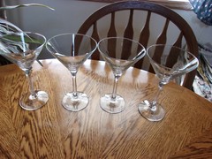 Martini Cocktail Cut Stem Elegant – Set of 4