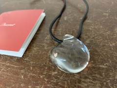 Necklace clear crystal pebble from Baccarat model2