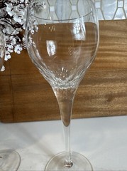 Set of 3 Svend Jensen Empress Clear 9 1/2 inch Tall Water Goblet Glass