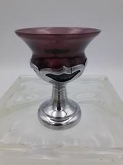 VTG Farber Bros. Krome Kraft Amethyst Glassware.