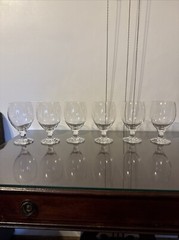 Vtg Shott Zwiesel Glas Set Of 6 Brandy Glasses 16 Oz Exc