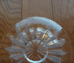 Waterford Alana pair of footed desserts/grapefruit dishes~Gothic mark~Ireland-NR