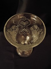 Fostoria, Avon Hearts And Diamonds, Clear Wine/Water Goblet. (29)t