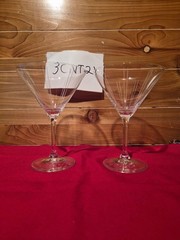 Set of 2 Designer ~ Mikasa Martini Glasses ~ 6 3/4″ Tall 3cnt21jj