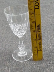 6pc Vintage Royal Crystal Rock Linea Medici Claret Wine Glasses