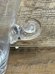 TIFFANY & CO. Scroll Handled Crystal Ice Bucket, 6 1/4» H, 60 OZ MINT