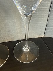 Baccarat Champagne Tulip St Remy Crystal Glasses 8 3/8″ Set of 2