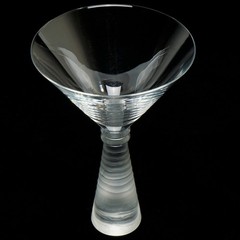 Z Gallerie Cocktail Glass Textured Frosted Stem Wine 8 Ounce Martini