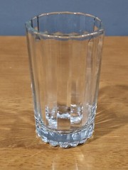 Vintage Ribbed 3 3/4” glasses tumbler juice water highball 5oz Set Of Seven
