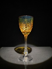 Faberge Odessa Gold Yellow Crystal Colored Glass