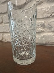 Libbey Hobstar Highball «Star of David» 16oz Drinkng Glass VTG Thick Set Of 4