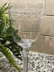 Fostoria GADROON Crystal Water Goblet 7 7/8″ 10oz Wine Glass Barware Bar