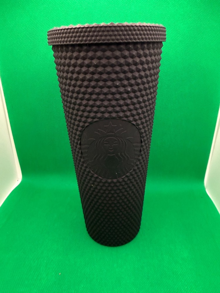 Starbucks Cold Cup 24oz Matte Black Studded Tumbler Collectible Limited Edition
