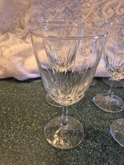 Crystal WINE GLASS Goblets Cristal D’Arques FRANCE Luminarc JG Durand 10 DIAMANT